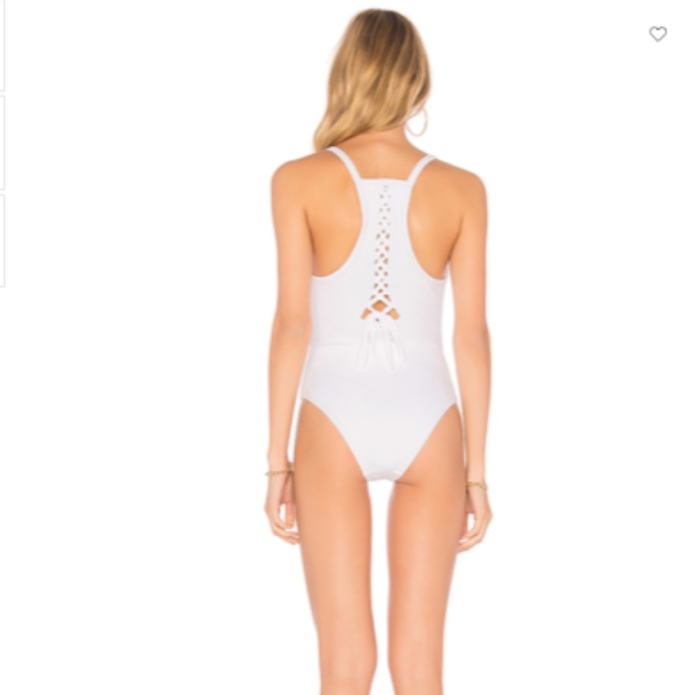 CHLOE ROSE Carnation Cut Out One Piece In White - Picture 6 of 7